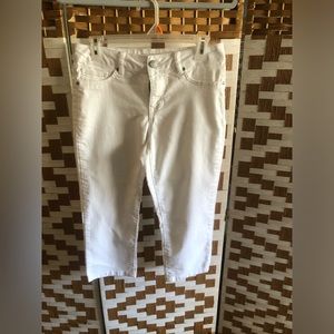 White Jean Capris